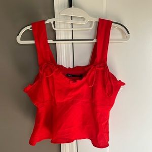 NWT Zara Strappy Cropped Tank - Size S